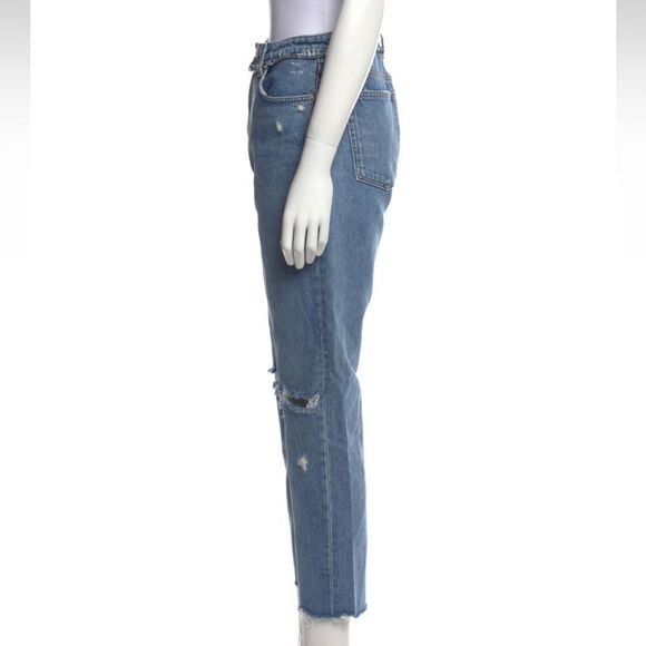 Reformation Julia High Rise Distressed Straight Leg Jeans size 29 - Picture 3 of 7